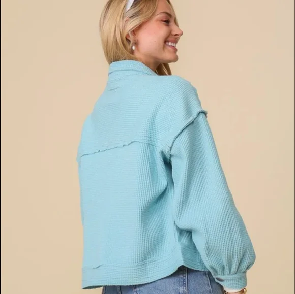 Timing Waffle Knit Jacket NWT - Picture 2 of 7